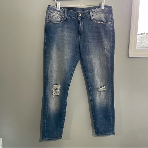 Mavi Alexa ankle mid rise skinny with distressing size 31 - Picture 3 of 12